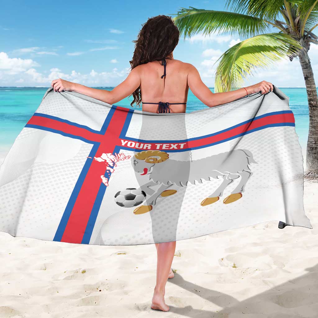 Custom Faroe Islands Football Sarong Coat Of Arms Flag Style