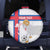 Custom Faroe Islands Football Spare Tire Cover Coat Of Arms Flag Style