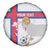 Custom Faroe Islands Football Spare Tire Cover Coat Of Arms Flag Style