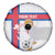 Custom Faroe Islands Football Spare Tire Cover Coat Of Arms Flag Style