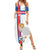 Custom Faroe Islands Football Summer Maxi Dress Coat Of Arms Flag Style