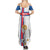 Custom Faroe Islands Football Summer Maxi Dress Coat Of Arms Flag Style