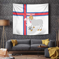 Custom Faroe Islands Football Tapestry Coat Of Arms Flag Style