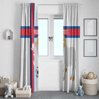 Custom Faroe Islands Football Window Curtain Coat Of Arms Flag Style