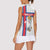 Custom Faroe Islands Football Women Sleeveless Polo Shirt Coat Of Arms Flag Style