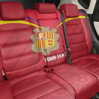 Custom Andorra Football Back Car Seat Cover Come On Tricolors Poet's Narcissus