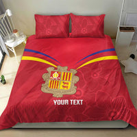 Custom Andorra Football Bedding Set Come On Tricolors Poet's Narcissus