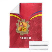 Custom Andorra Football Blanket Come On Tricolors Poet's Narcissus