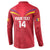 Custom Andorra Football Button Sweatshirt Come On Tricolors Poet's Narcissus