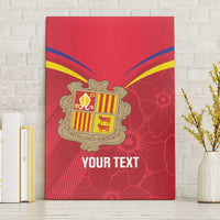 Custom Andorra Football Canvas Wall Art Come On Tricolors Poet's Narcissus