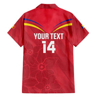 Custom Andorra Football Family Matching Long Sleeve Bodycon Dress and Hawaiian Shirt Come On Tricolors Poet's Narcissus