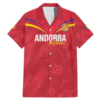 Custom Andorra Football Family Matching Mermaid Dress and Hawaiian Shirt Come On Tricolors Poet's Narcissus