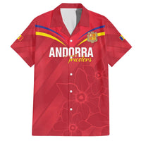 Custom Andorra Football Family Matching Off The Shoulder Long Sleeve Dress and Hawaiian Shirt Come On Tricolors Poet's Narcissus