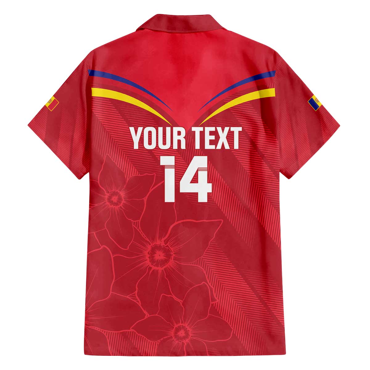 Custom Andorra Football Family Matching Off The Shoulder Long Sleeve Dress and Hawaiian Shirt Come On Tricolors Poet's Narcissus