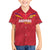 Custom Andorra Football Family Matching Off The Shoulder Long Sleeve Dress and Hawaiian Shirt Come On Tricolors Poet's Narcissus