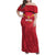 Custom Andorra Football Family Matching Off Shoulder Maxi Dress and Hawaiian Shirt Come On Tricolors Poet's Narcissus