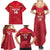 Custom Andorra Football Family Matching Summer Maxi Dress and Hawaiian Shirt Come On Tricolors Poet's Narcissus
