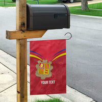 Custom Andorra Football Garden Flag Come On Tricolors Poet's Narcissus