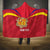 Custom Andorra Football Hooded Blanket Come On Tricolors Poet's Narcissus