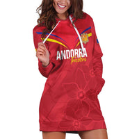 Custom Andorra Football Hoodie Dress Come On Tricolors Poet's Narcissus