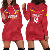 Custom Andorra Football Hoodie Dress Come On Tricolors Poet's Narcissus
