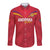 Custom Andorra Football Long Sleeve Button Shirt Come On Tricolors Poet's Narcissus
