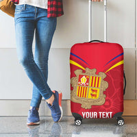 Custom Andorra Football Luggage Cover Come On Tricolors Poet's Narcissus