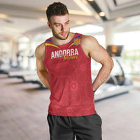 Custom Andorra Football Men Tank Top Come On Tricolors Poet's Narcissus