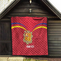 Custom Andorra Football Quilt Come On Tricolors Poet's Narcissus