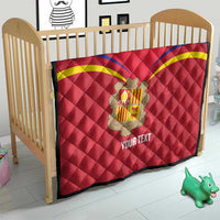 Custom Andorra Football Quilt Come On Tricolors Poet's Narcissus