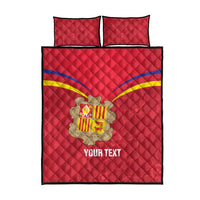 Custom Andorra Football Quilt Bed Set Come On Tricolors Poet's Narcissus