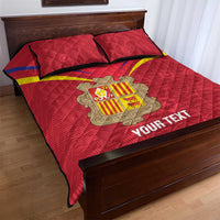 Custom Andorra Football Quilt Bed Set Come On Tricolors Poet's Narcissus