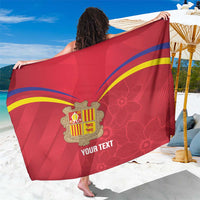 Custom Andorra Football Sarong Come On Tricolors Poet's Narcissus