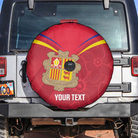 Custom Andorra Football Spare Tire Cover Come On Tricolors Poet's Narcissus