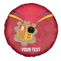 Custom Andorra Football Spare Tire Cover Come On Tricolors Poet's Narcissus