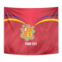 Custom Andorra Football Tapestry Come On Tricolors Poet's Narcissus