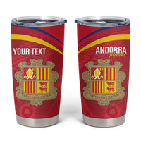 Custom Andorra Football Tumbler Cup Come On Tricolors Poet's Narcissus