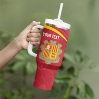 Custom Andorra Football Tumbler With Handle Come On Tricolors Poet's Narcissus