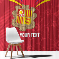 Custom Andorra Football Window Curtain Come On Tricolors Poet's Narcissus