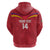Custom Andorra Football Zip Hoodie Come On Tricolors Poet's Narcissus