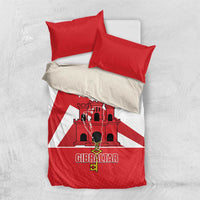 Custom Gibraltar Football Bedding Set Castle And Key Sporty Style
