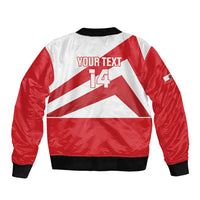 Custom Gibraltar Football Bomber Jacket Castle And Key Sporty Style