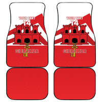 Custom Gibraltar Football Car Mats Castle And Key Sporty Style