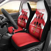 Custom Gibraltar Football Car Seat Cover Castle And Key Sporty Style