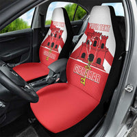 Custom Gibraltar Football Car Seat Cover Castle And Key Sporty Style