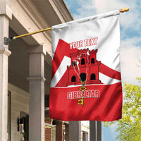 Custom Gibraltar Football Garden Flag Castle And Key Sporty Style