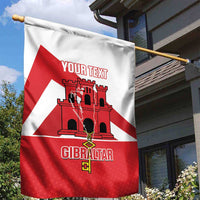 Custom Gibraltar Football Garden Flag Castle And Key Sporty Style