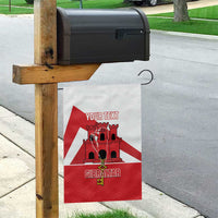 Custom Gibraltar Football Garden Flag Castle And Key Sporty Style