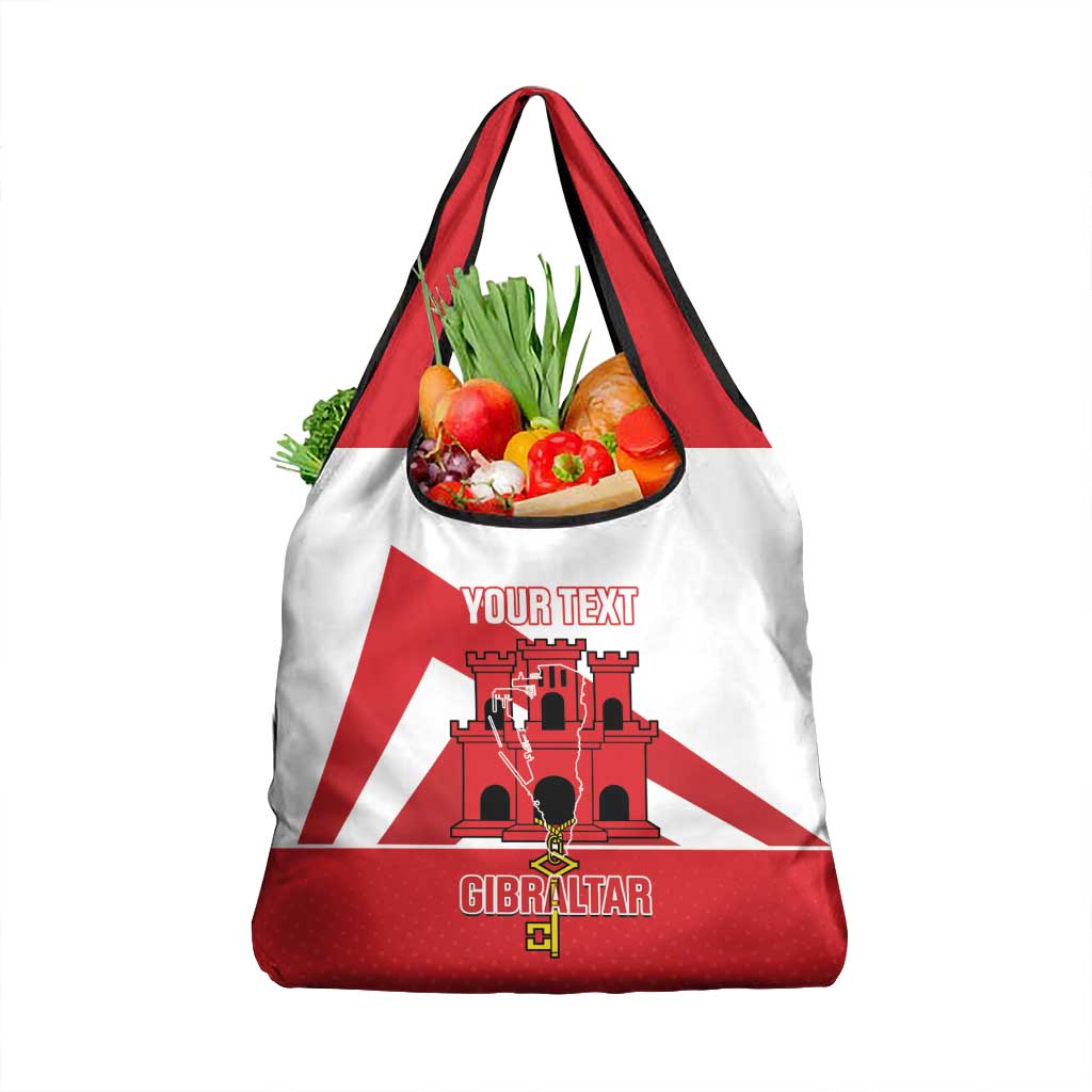 Custom Gibraltar Football Grocery Bag Castle And Key Sporty Style