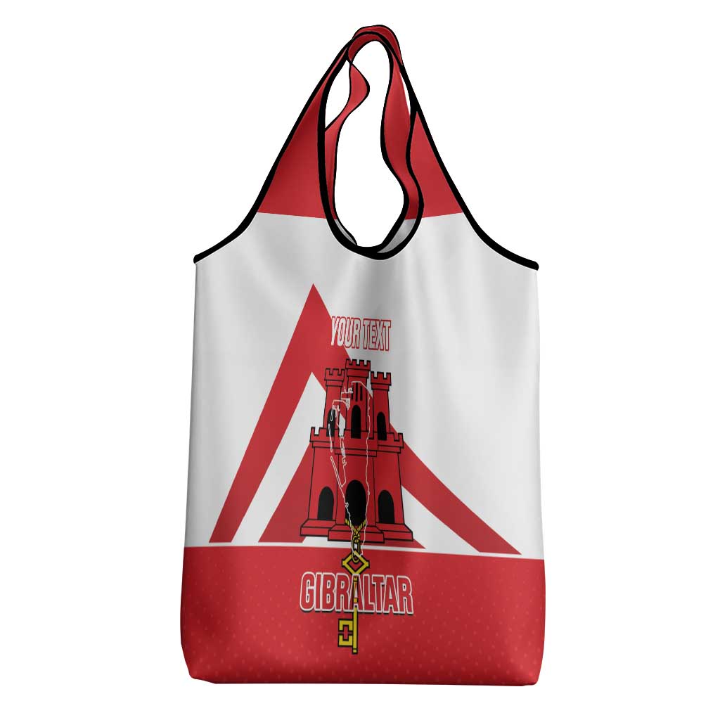 Custom Gibraltar Football Grocery Bag Castle And Key Sporty Style